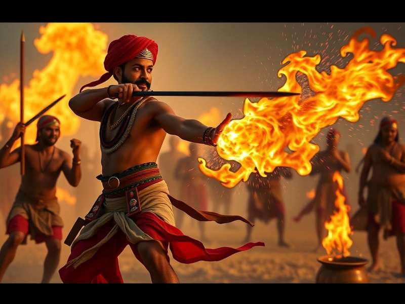 Turban Lungi Hero Combat Scene